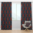 thumbnail image 1 of Designart 'Abstract Tribal Pattern' Bohemian & Eclectic Blackout Curtain Panel, 1 of 4