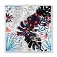 thumbnail image 1 of Designart 'Abstract Tropical Floral Patchwork I' Tropical Framed Canvas Wall Art Print, 1 of 5