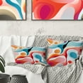 thumbnail image 1 of Designart "Abstract Wave in Neutral Tones" Abstract Printed Throw Pillow, 1 of 5