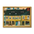 thumbnail image 1 of Designart 'Abstract Yellow Facade of Houses In Street In Paris' French Country Framed Art Print, 1 of 4