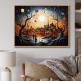thumbnail image 1 of Designart "Abstract love Couple Landscape" Romantic Landscape Floater Framed Canvas Print, 1 of 7