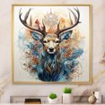thumbnail image 1 of Designart "Abstracted Antlers of a Deer" Landscapes Floater Framed Wall Art Print, 1 of 7
