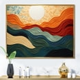 thumbnail image 1 of Designart "Abstracted Desert Sands" Modern Floater Framed Wall Art Print, 1 of 7
