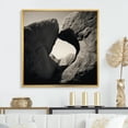 thumbnail image 1 of Designart "Abstracted Rock Landscape" Stone Geode Floater Framed Canvas Wall Art, 1 of 1
