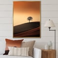 thumbnail image 1 of Designart "Abstraction Photography: Autumn Sunset" Minimalism Floater Framed Canvas Wall Art, 1 of 5