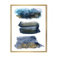 thumbnail image 1 of Designart 'Abstracts Clouds With Golden Touches' Modern Framed Canvas Wall Art Print, 1 of 5