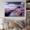 thumbnail image 1 of Designart "Abundance of Lavender at the Farmhouse" Landscapes Canvas Wall Art, 1 of 5