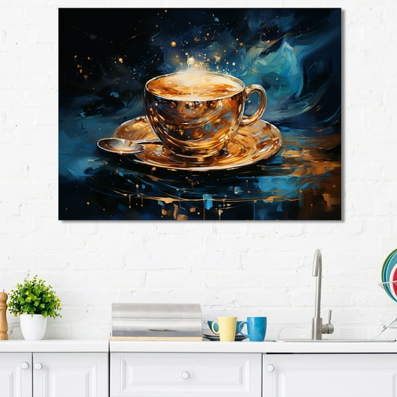 Designart "Abyss Of Coffee Affogato" Coffee Wall Decor