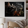 thumbnail image 1 of Designart "Abyssinian Feline Explorer" Animals Cat Floater Framed Canvas Prints, 1 of 5