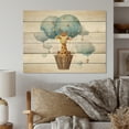 thumbnail image 1 of Designart "Adorable Giraffe in a Nursery II" Children Print on Natural Pine Wood, 1 of 5
