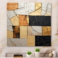thumbnail image 1 of Designart "Adorned Gold And Black Pottery II" Abstract Spirals Wall Art Prints, 1 of 7
