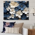 thumbnail image 1 of Designart "Adorned Violets In Blue And White" Violets Canvas Prints, 1 of 7