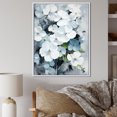 thumbnail image 1 of Designart "Adorned White Violets" Violets Floater Framed Canvas Art Print, 1 of 5