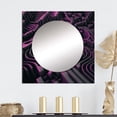thumbnail image 1 of Designart "Advanced Maze Purple Maze Grid I" Modern Geometric Square Mirror For Wall Decor - Large Purple Square Mirror Printed Wall Decor - Modern Square Living Room Mirror, 1 of 5