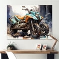 thumbnail image 1 of Designart "Adventure Seeker Scooter in the Wild II" Transportation Canvas Art Print, 1 of 5