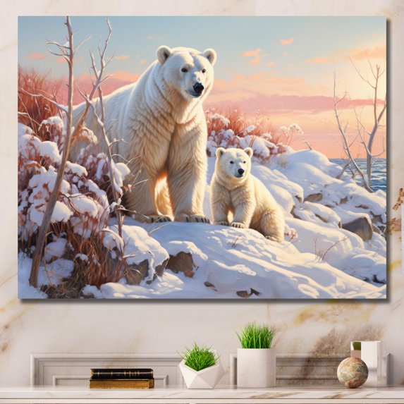 Designart "Adventures in Churchill, Canada IV" Animals Wall Decor