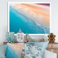 thumbnail image 1 of Designart "Aerial Majesty Tropical Beach Waves I" Beach Framed Wall Art Decor - Coastal Beige Beach & Ocean Hallway Framed Wall Art Decor, 1 of 6