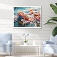 thumbnail image 1 of Designart "Aerial View of Coral Paradise by the Seaside" Coastal Framed Wall Art Decor - Coastal Coral Coastal Beach Living Room Framed Canvas Art, 1 of 6