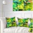 thumbnail image 1 of Designart Africa Green Texture - Abstract Throw Pillow - 16x16, 1 of 5
