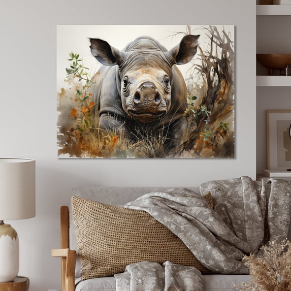 Designart "Africa Hogs Eccentricities" Animals Metal Wall Decor