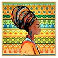 thumbnail image 1 of Designart 'African American Woman Portrait with Turban III' Modern Framed Canvas Wall Art Print, 1 of 5