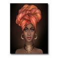 thumbnail image 1 of Designart ' African American Woman Portrait with Turban V ' Modern Canvas Wall Art Print, 1 of 4