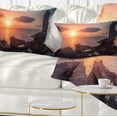 thumbnail image 1 of Designart African Ancient Ruins at Seashore - Oversized Beach Throw Pillow - 12x20, 1 of 5