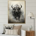 thumbnail image 1 of Designart "African Buffalos " African Floater Framed Wall Decor, 1 of 7