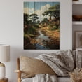 thumbnail image 1 of Designart "African Calm Tranquility" African Print on Natural Pine Wood, 1 of 5