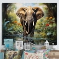 thumbnail image 1 of Designart "African Elephant I" African Canvas Wall Art, 1 of 5