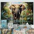 thumbnail image 1 of Designart "African Elephant I" African Metal Wall Decor Set, 1 of 5