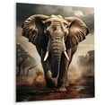 thumbnail image 1 of Designart "African Elephant Race gracefulness I" Animals Elephant Metal Wall Art Prints, 1 of 1