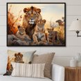 thumbnail image 1 of Designart "African Hues Of svaha" African Floater Framed Canvas Wall Art, 1 of 7