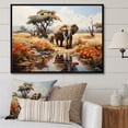 thumbnail image 1 of Designart "African Natures Euphony" African Floater Framed Canvas Art Print, 1 of 7