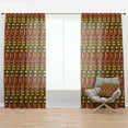 thumbnail image 1 of Designart 'African Pattern Design' Tropical Curtain Panel, 1 of 4