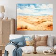thumbnail image 1 of Designart "African Sand Dunes Desert Landscape VI" Landscapes Wall Art - Global Yellow Desert Entryway Wall Art Print, 1 of 4