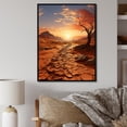 thumbnail image 1 of Designart "African Sands Exploration" African Floater Framed Wall Art Living Room, 1 of 7