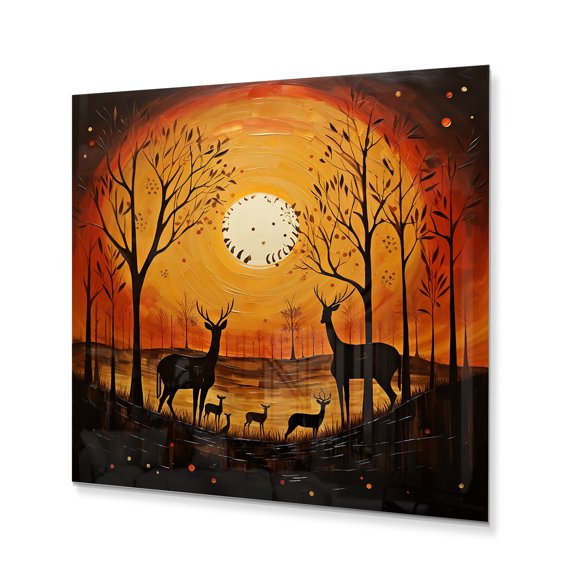 Designart "African Savannah Charm I" African Metal Art Living Room