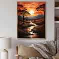 thumbnail image 1 of Designart "African Savannah Charm VII" African Floater Framed Wall Art Print, 1 of 7