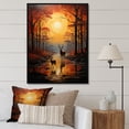 thumbnail image 1 of Designart "African Savannah Euphony III" African Floater Framed Canvas Print, 1 of 7