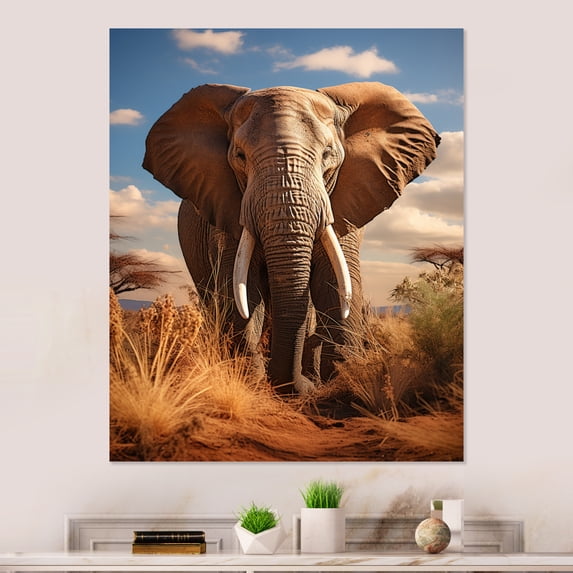 Designart "African Silent " African Art Metal Art Living Room