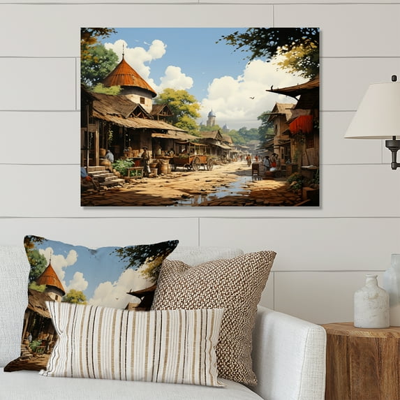 Designart "African Trade Fest" African Metal Art Living Room