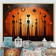 thumbnail image 1 of Designart "African Tribal flow V" African Tribal Floater Framed Wall Art Print, 1 of 7