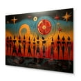 thumbnail image 1 of Designart "African Tribal flow VI" African Tribes Metal Art Print, 1 of 5