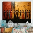 thumbnail image 1 of Designart "African Tribal flow VIII" African Tribes Metal Wall Decor, 1 of 1