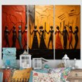 thumbnail image 1 of Designart "African Tribal flow VIII" African Tribes Wall Art Prints Set, 1 of 5