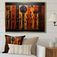thumbnail image 1 of Designart "African Tribal flow X" African Tribes Floater Framed Wall Decor, 1 of 7