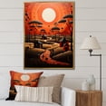 thumbnail image 1 of Designart "African Tribal flow XIII" African Tribes Floater Framed Canvas Print, 1 of 7