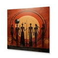thumbnail image 1 of Designart "African Tribal flow XIV" African Tribes Metal Wall Art Prints, 1 of 5