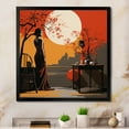 thumbnail image 1 of Designart "African Woman'S Poetic Reflections" African American Art Picture Framed Wall Art Living Room, 1 of 5